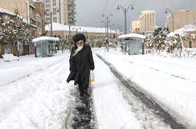 snow in Jerusalem