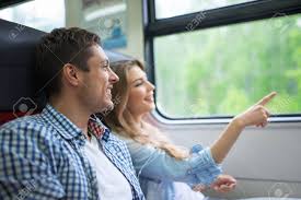 couple on train