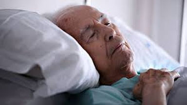 grandpa in bed