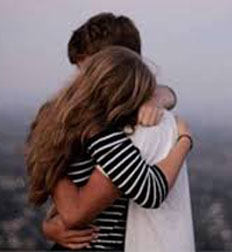 couple hugging